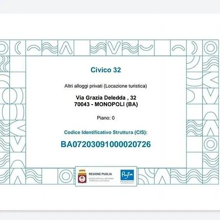 Civico 32 * Monopoli